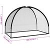 vidaXL Golf harjoitusverkko musta 300x150x210 cm polyesteri