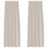 vidaXL Verhosatiini verhoilla 2 pcs Hiekka 245 x 140 cm Polyesteri