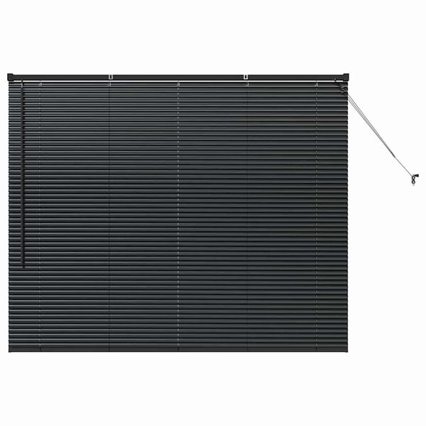 vidaXL Venetsialaiset Verhot verhoilla Musta 130 x 155 cm Alumiini