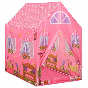 vidaXL Lasten leikkiteltta pinkki 69x94x104 cm