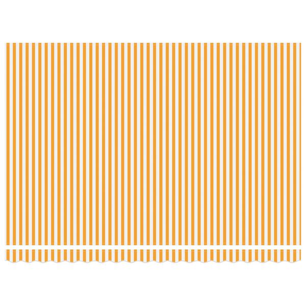 vidaXL Vetoutuva markiisi Keltainen ja valkoinen 450 &times; 300 cm