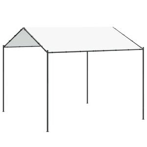 vidaXL Huvimaja 4 x 4 x 2,6 m valkoinen Ter&auml;s ja polyesteri 180 gsm