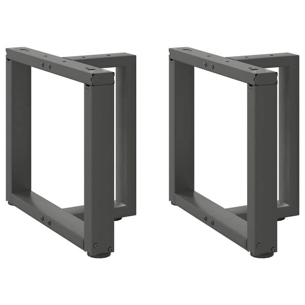 vidaXL Sohvap&ouml;yd&auml;n jalat T-muotoiset 2 kpl antrasiitti 50x25x(42-43) cm ter&auml;s