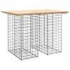 vidaXL Puutarhap&ouml;yt&auml; gabionkuvio 100x70x72 cm t&auml;yspuu m&auml;nty