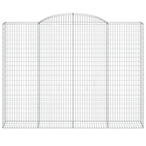 vidaXL Kaarevat kivikorit 10 kpl 300x50x220/240 cm galvanoitu rauta