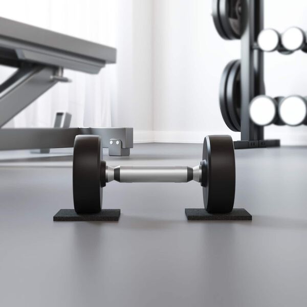 vidaXL Kumirouhepatiop&auml;&auml;llyste Musta 9 x 9 x 0,6 cm Kumi