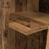 vidaXL Kulmakaappi Vanha puu 27,5x27x102cm Tekninen puu