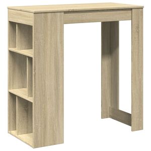 vidaXL Baarip&ouml;yt&auml;/telineet Sonoma-tammi 102x50x103,5 cm tekninen puu