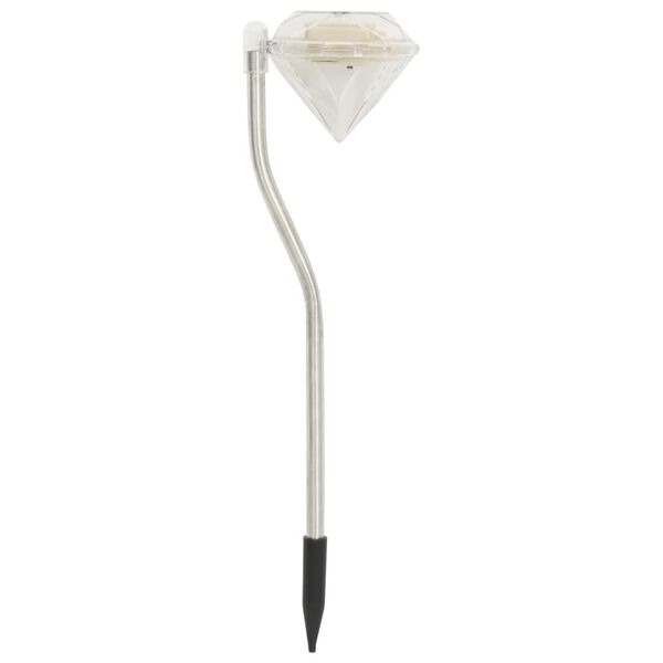 vidaXL Aurinkovoima LED-puutarhavalaisin 6 kpl 9x7,8x29,5 cm