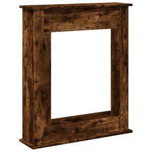 vidaXL Takkakehys savutammi 75x20x87,5 cm tekninen puu