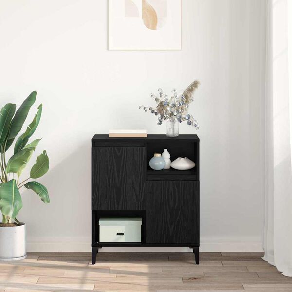 vidaXL Sivup&ouml;yt&auml; Musta tammi. 60 x 35 x 70 cm Tekninen puu