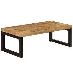 vidaXL Sohvap&ouml;yt&auml; 100x50x35 cm kiinte&auml; mangopuu ja ter&auml;s