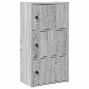 vidaXL Kirjahylly harmaa Sonoma 40x24x77 cm tekninen puu