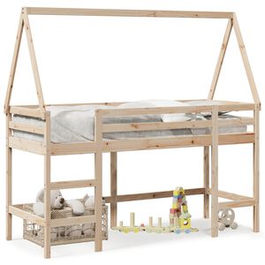vidaXL Parvis&auml;nky tikkailla ja katoksella 80x200 cm t&auml;ysi m&auml;nty