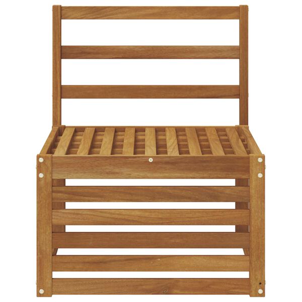 vidaXL Ulkotilan keskisohva Tihe&auml; akasiapuu Luonnollinen