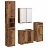 vidaXL Kylpyhuonekalustesetti 4 kpl Vanha puu 64,5 x 33,5 x 59 cm