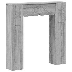vidaXL Takan kehys Harmaa Sonoma 102 x 20 x 102 cm Tekninen puu