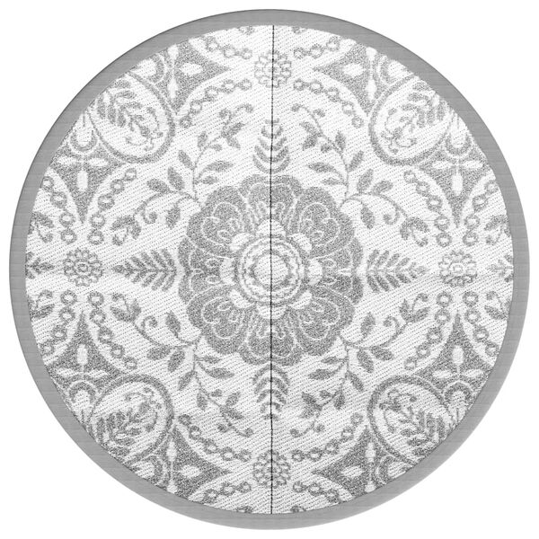 vidaXL Ulkomatto ARAKIL vaaleanharmaa &Oslash;160 cm PP