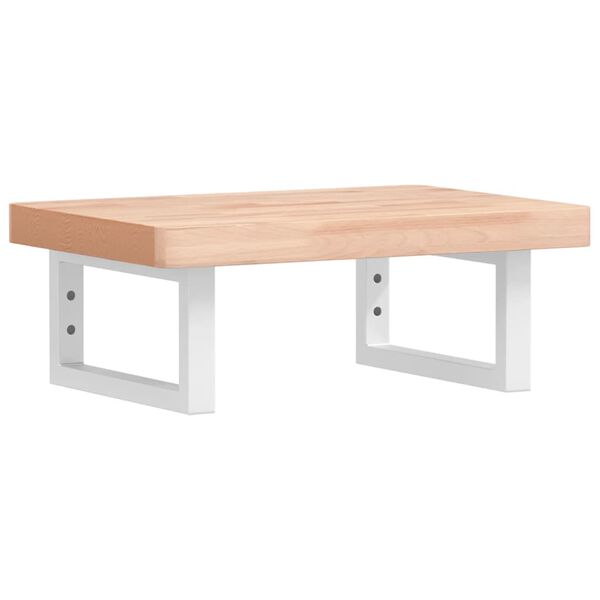 vidaXL Pesuallashylly seinälle teräs ja täysi pyökki