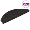 vidaXL Itsekiinnittyv&auml;t porrasmatot 20 kpl antrasiitti 65x22,5x3,5 cm