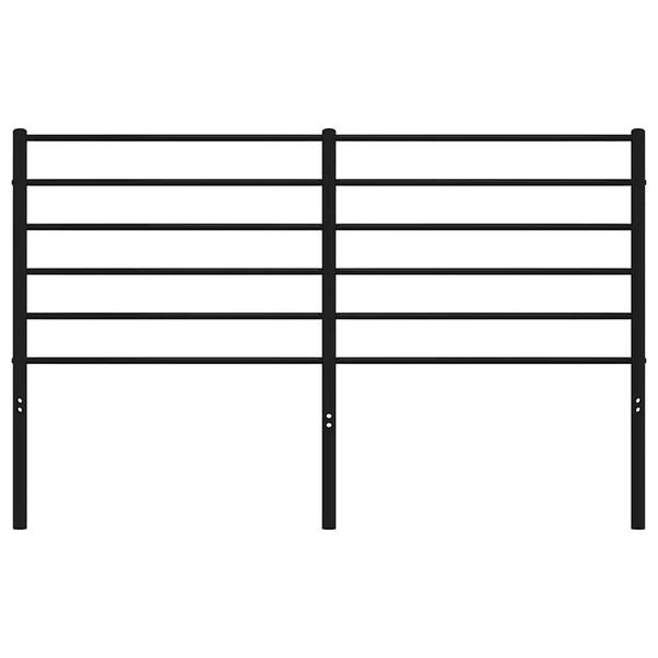 vidaXL Metallinen vaihtop&auml;&auml;ty musta 140 cm