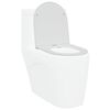 vidaXL WC-istuin Valkoinen 47 x 36 x 3,4 cm Duroplast