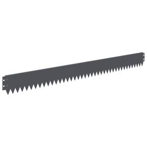 vidaXL Nurmireunus 50 pcs 103 x 10 cm Ter&auml;s Antrasiitti