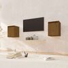 vidaXL Sein&auml;kaapit 2 kpl hunajanruskea 30x30x40 cm t&auml;ysi m&auml;nty