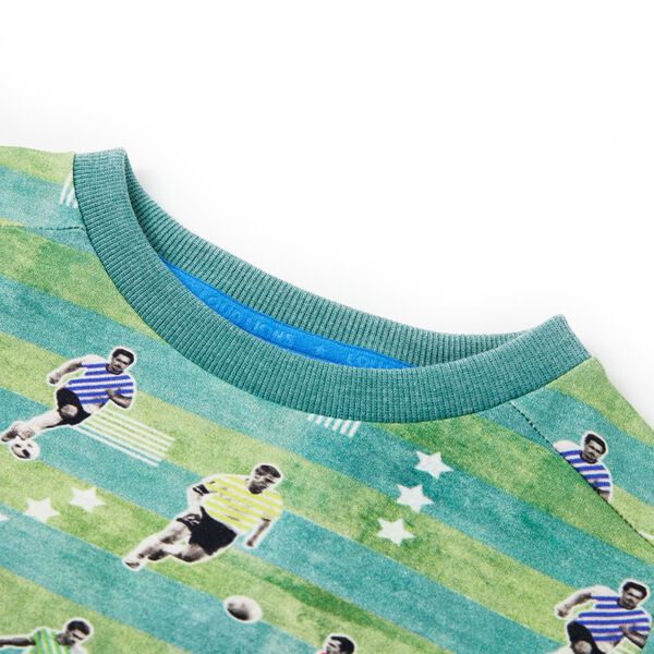 Lasten collegepaita meleerattu vaaleanvihreä 92