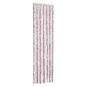 vidaXL Hy&ouml;nteisverho hopeanharmaa ja pinkki 56x185 cm chenille
