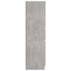 vidaXL Lipasto betoninharmaa 60x35x121 cm tekninen puu