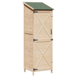vidaXL Puutarhasuoja Luonnollinen 59,5 x 56 x 176,5 cm