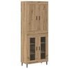 vidaXL Korkea kaappi 2 pcs Artisan tammi 69,5 x 34 x 180 cm