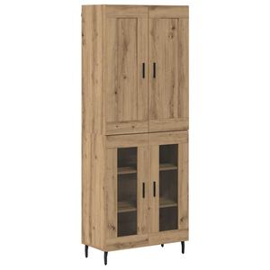 vidaXL Korkea kaappi 2 pcs Artisan tammi 69,5 x 34 x 180 cm