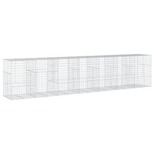 vidaXL Kivikori katolla 700x100x150 cm galvanoitu rauta