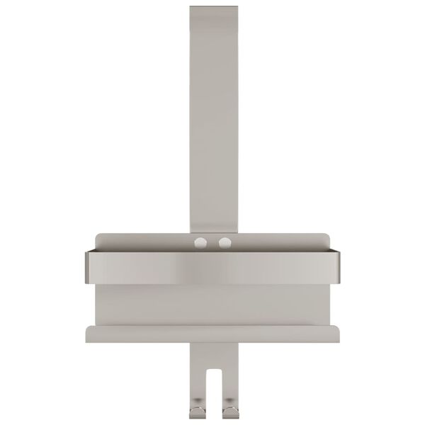 vidaXL Ripustettava suihkuhylly harjattu 304 ruostumaton teräs