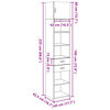 vidaXL S&auml;ilytyskaappi kapea savutammi 45x42,5x225 cm tekninen puu