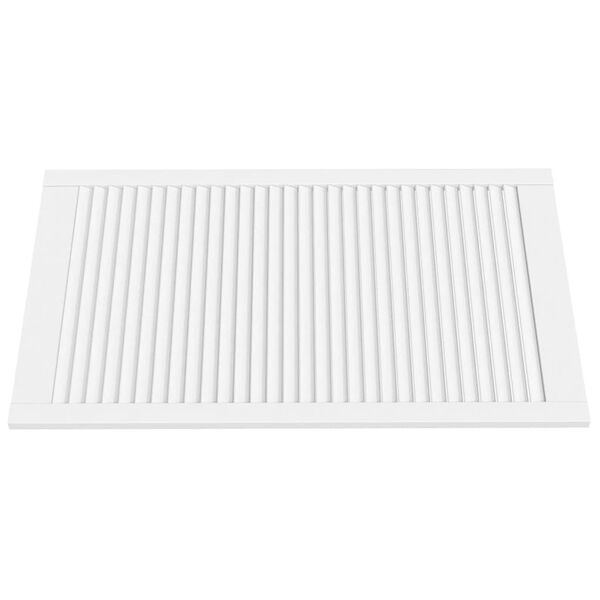 vidaXL Kaapin ovet sälemuotoilu 4 kpl valk. 99,3x59,4 cm täysi mänty