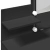 VidaXL Peilipöytä LED-valoilla musta 100x40x130 cm