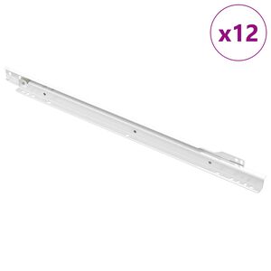 vidaXL Laatikkosanka 12 pcs Valkoinen 450 mm Ter&auml;s