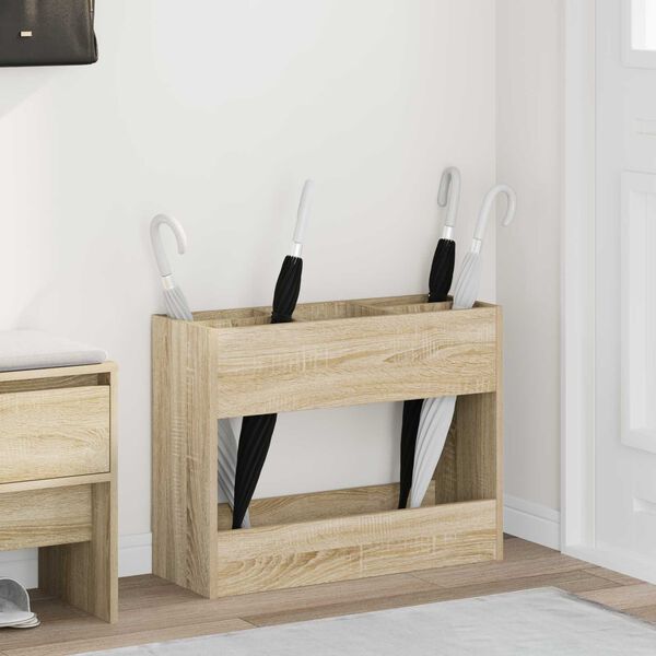 vidaXL Aurinkovarjojalusta Sonoman tammi 65 x 24 x 50 cm Tekninen puu