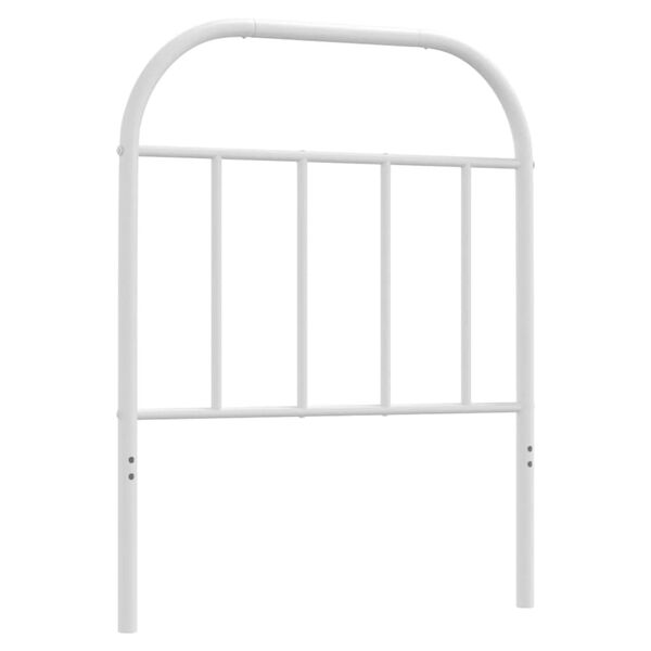 vidaXL Metallinen s&auml;ngynp&auml;&auml;ty valkoinen 75 cm