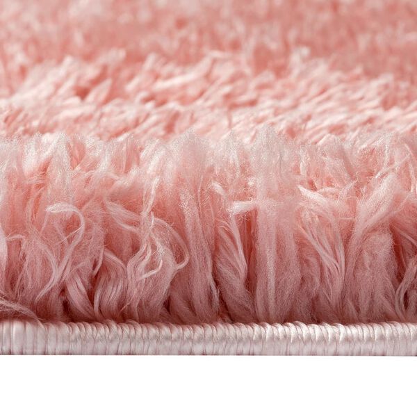 vidaXL Korkeanukkainen Shaggy matto pinkki 80x150 cm 50 mm