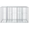 vidaXL Gabion Kohotettu Peti Hopea 100 x 60 x 55 cm Galvanoitu ter&auml;s