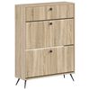 vidaXL Kenk&auml;kaappi BREDA 78 x 24 x 103 cm Tekninen puu Sonoma-tammi
