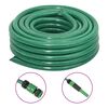 vidaXL Puutarhaletku liitinsarjalla vihre&auml; 0,75" 10 m PVC