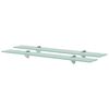 vidaXL Kelluvat hyllyt 2 kpl lasi 70x10 cm 8 mm