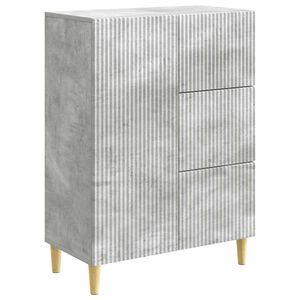 vidaXL Sivup&ouml;yt&auml; Betoninharmaa 66 x 34,5 x 90 cm Tekninen puu