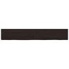 vidaXL Pöytälevy tummanruskea 180x40x(2-4) cm käsitelty täystammi