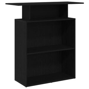 vidaXL Vastaanottop&ouml;yt&auml; musta 100x40x104 cm tekopuu